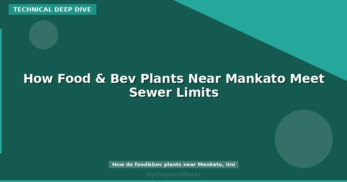 How Food & Bev Plants Near Mankato Meet Sewer Limits