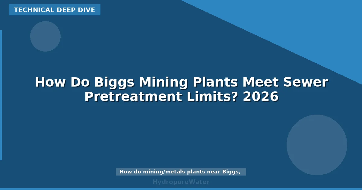 How Do Biggs Mining Plants Meet Sewer Pretreatment Limits? 2026