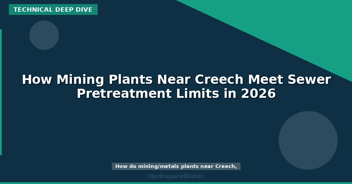 How Mining Plants Near Creech Meet Sewer Pretreatment Limits in 2026