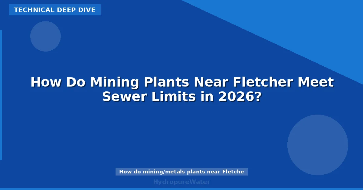 How Do Mining Plants Near Fletcher Meet Sewer Limits in 2026?
