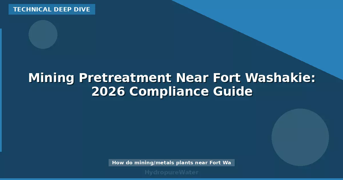 Mining Pretreatment Near Fort Washakie: 2026 Compliance Guide