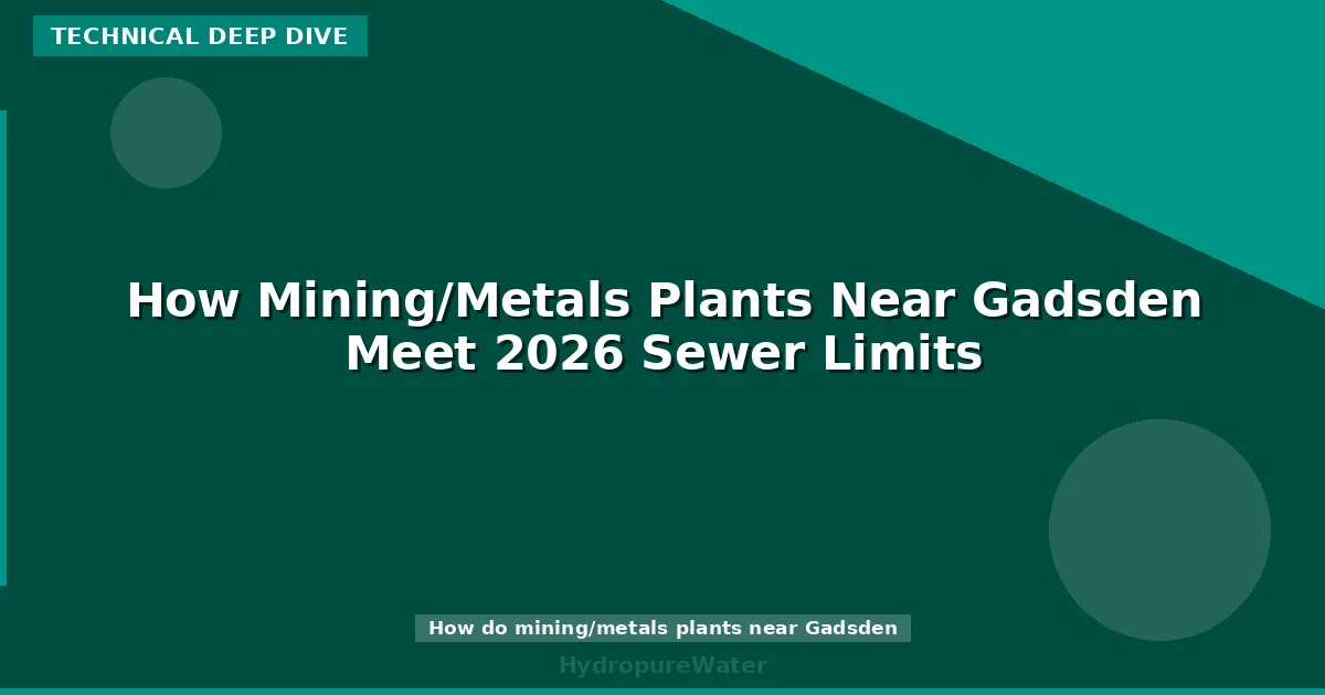How Mining/Metals Plants Near Gadsden Meet 2026 Sewer Limits