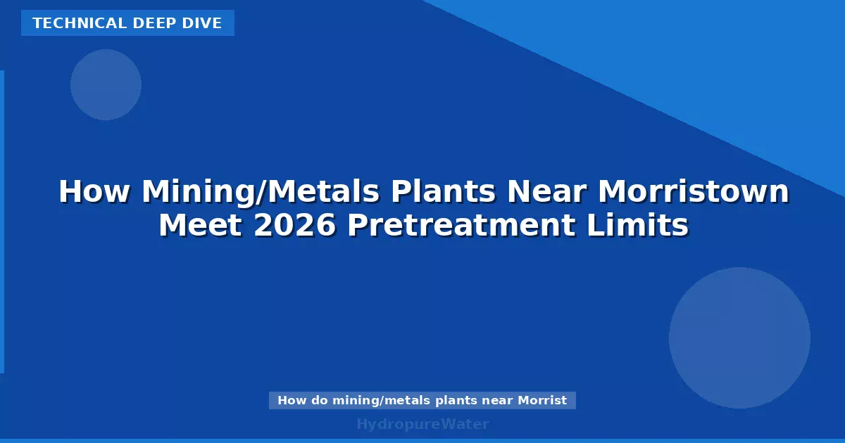 How Mining/Metals Plants Near Morristown Meet 2026 Pretreatment Limits