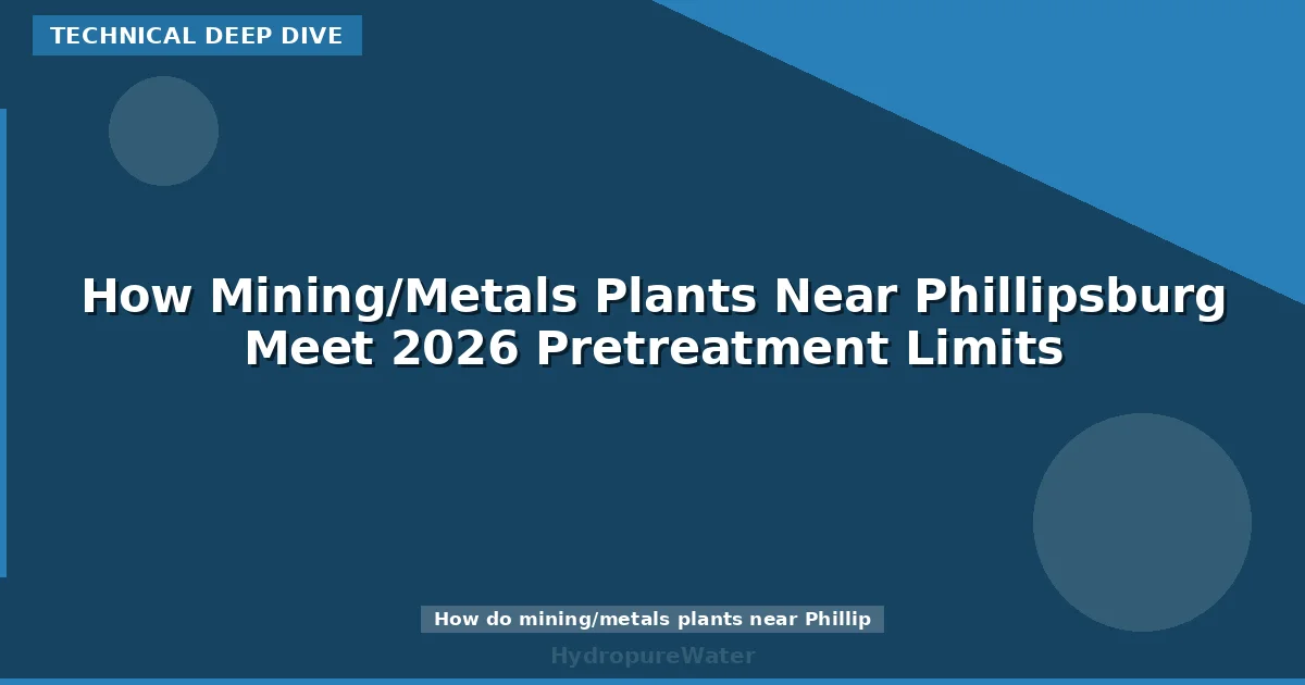 How Mining/Metals Plants Near Phillipsburg Meet 2026 Pretreatment Limits