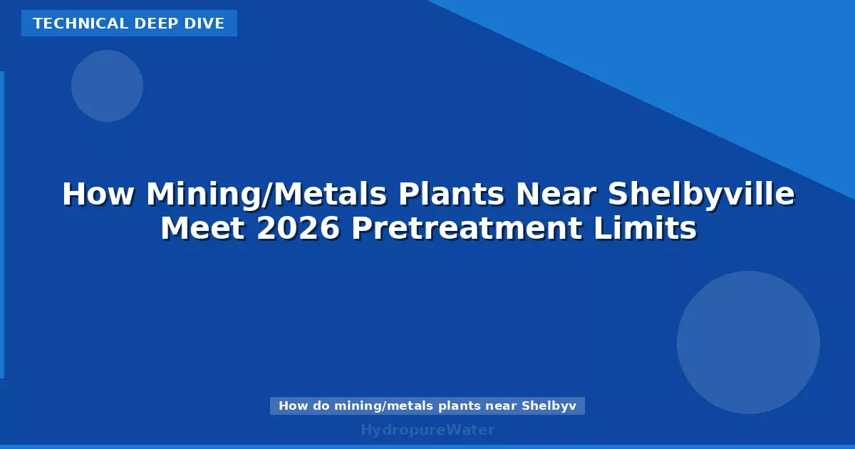 How Mining/Metals Plants Near Shelbyville Meet 2026 Pretreatment Limits