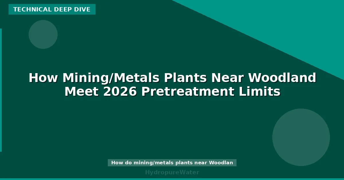 How Mining/Metals Plants Near Woodland Meet 2026 Pretreatment Limits