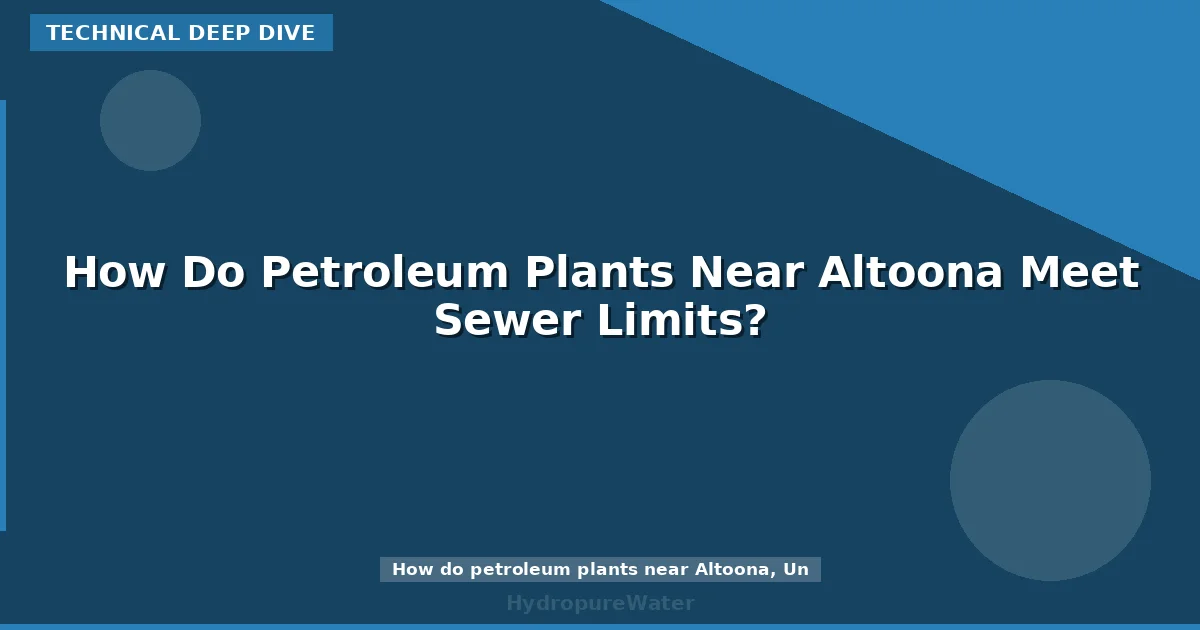 How Do Petroleum Plants Near Altoona Meet Sewer Limits?