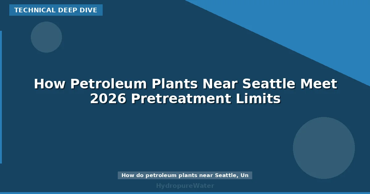 How Petroleum Plants Near Seattle Meet 2026 Pretreatment Limits