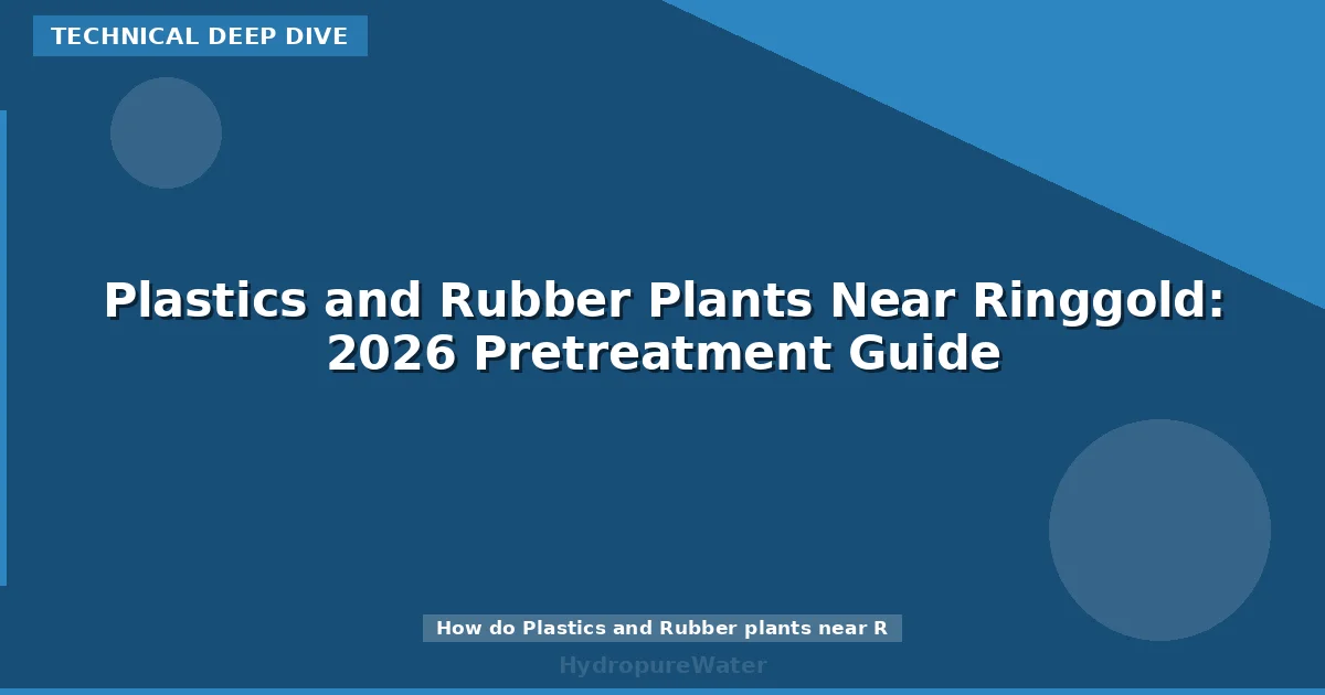 Plastics and Rubber Plants Near Ringgold: 2026 Pretreatment Guide