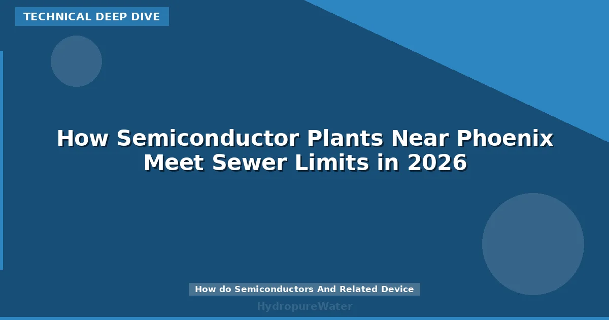 How Semiconductor Plants Near Phoenix Meet Sewer Limits in 2026