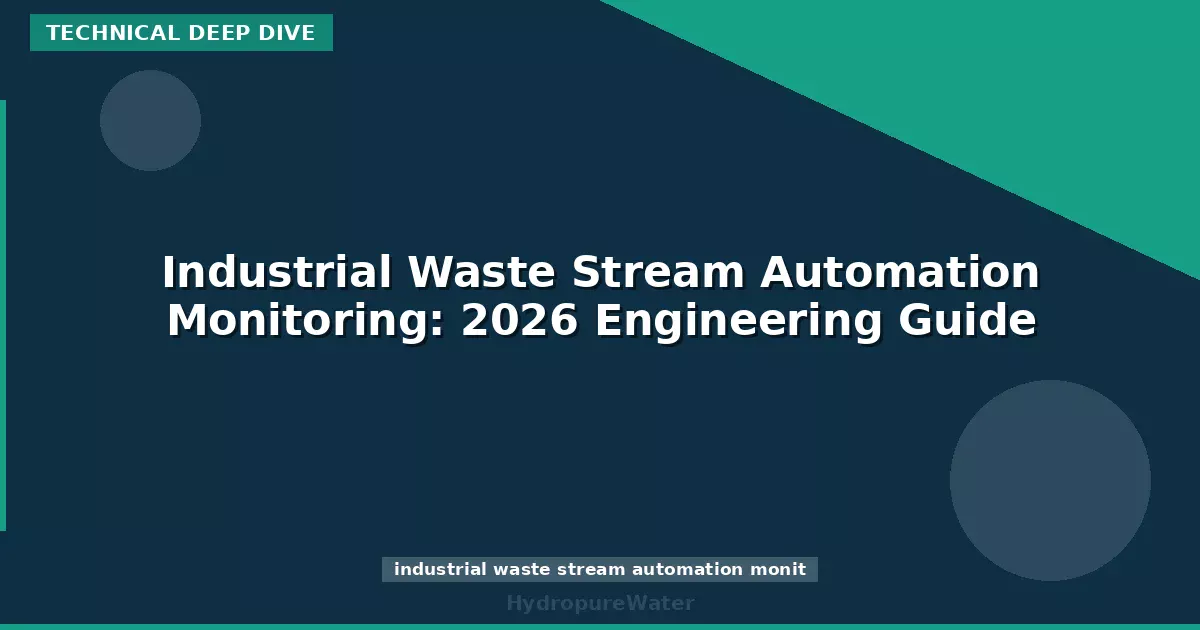 Industrial Waste Stream Automation Monitoring: 2026 Engineering Guide