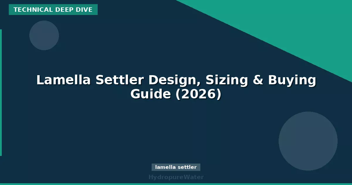 Lamella Settler Design, Sizing & Buying Guide (2026)