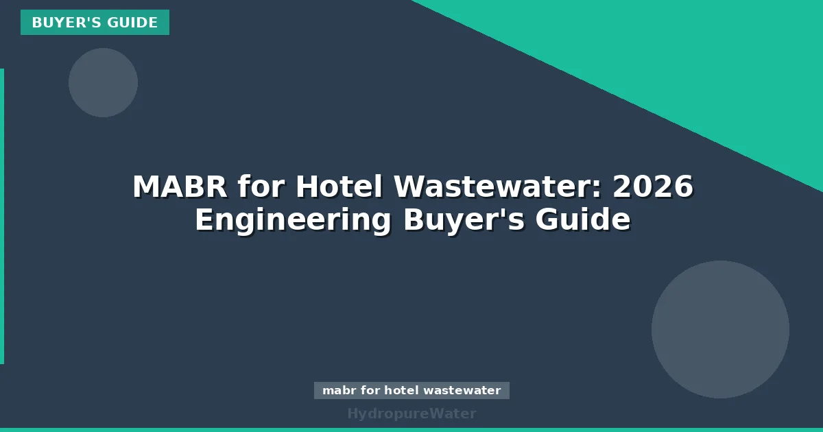 MABR for Hotel Wastewater: 2026 Engineering Buyer's Guide