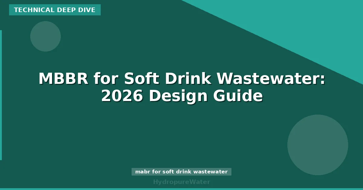MBBR for Soft Drink Wastewater: 2026 Design Guide