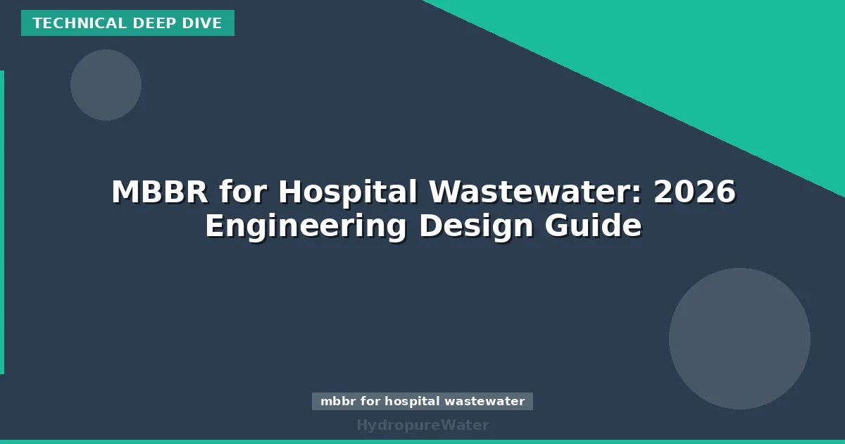 MBBR for Hospital Wastewater: 2026 Engineering Design Guide