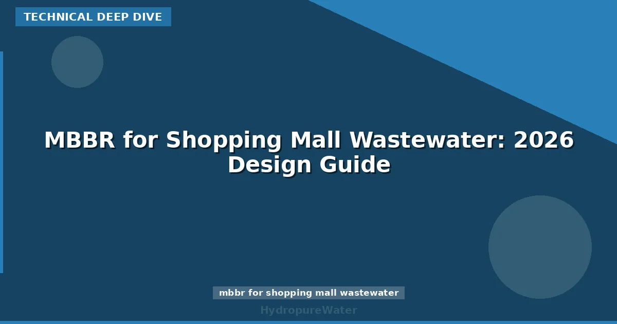 MBBR for Shopping Mall Wastewater: 2026 Design Guide