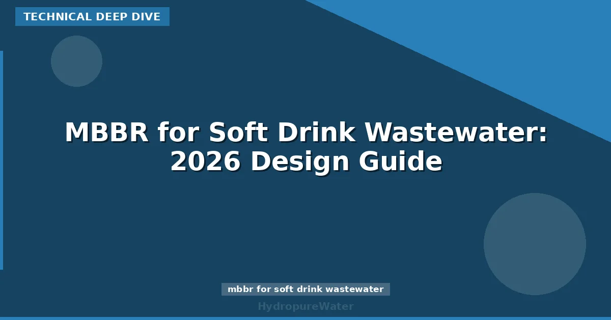 MBBR for Soft Drink Wastewater: 2026 Design Guide