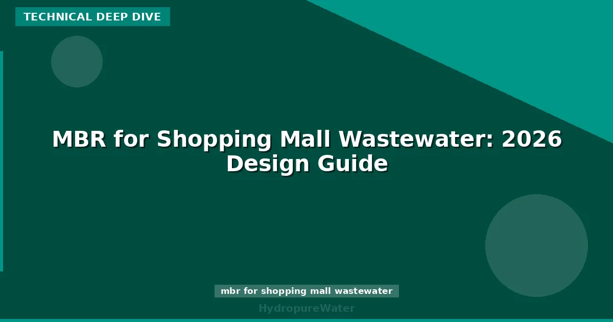 MBR for Shopping Mall Wastewater: 2026 Design Guide