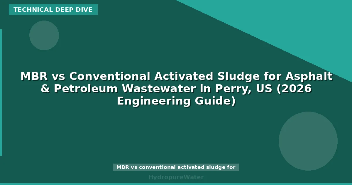 MBR vs Conventional Activated Sludge for Asphalt & Petroleum Wastewater in Perry, US (2026 Engineering Guide)