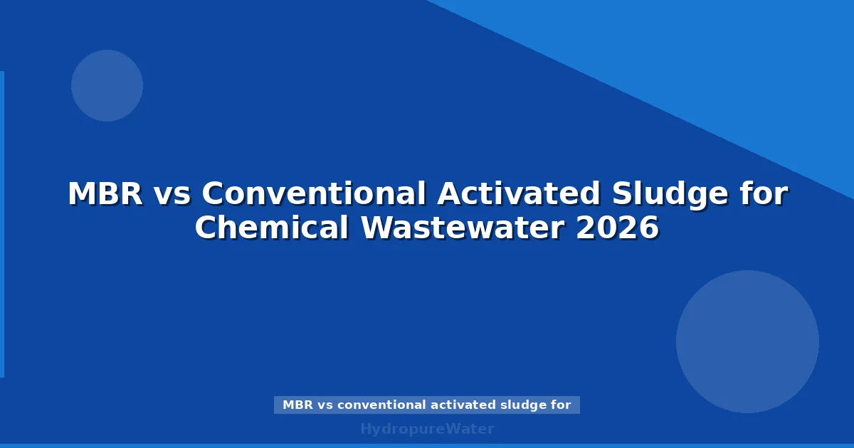 MBR vs Conventional Activated Sludge for Chemical Wastewater 2026