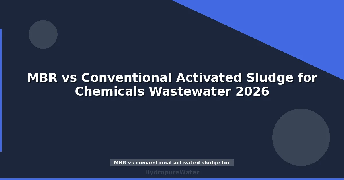 MBR vs Conventional Activated Sludge for Chemicals Wastewater 2026