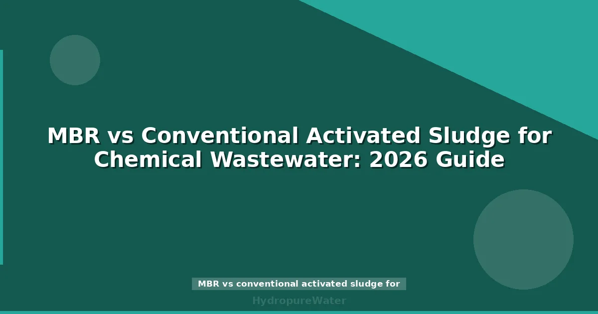 MBR vs Conventional Activated Sludge for Chemical Wastewater: 2026 Guide