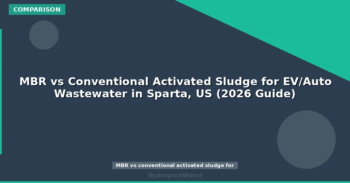 MBR vs Conventional Activated Sludge for EV/Auto Wastewater in Sparta, US (2026 Guide)