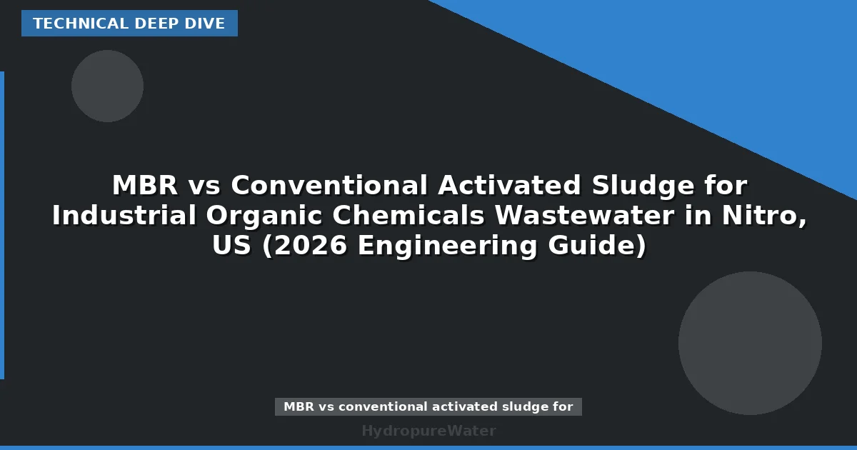 MBR vs Conventional Activated Sludge for Industrial Organic Chemicals Wastewater in Nitro, US (2026 Engineering Guide)