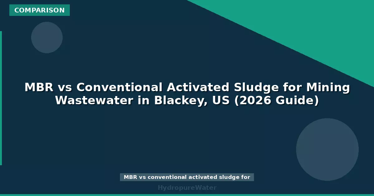 MBR vs Conventional Activated Sludge for Mining Wastewater in Blackey, US (2026 Guide)