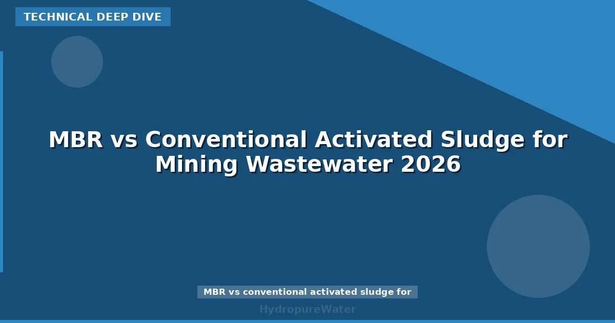 MBR vs Conventional Activated Sludge for Mining Wastewater 2026