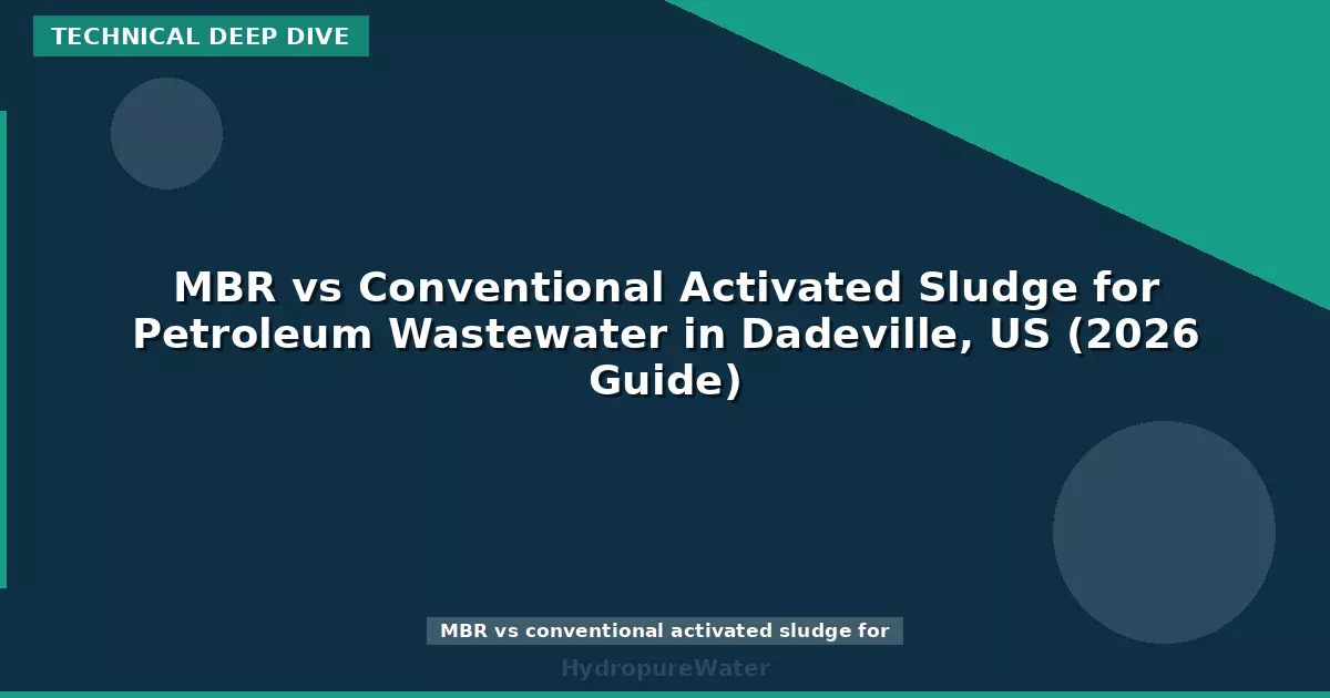 MBR vs Conventional Activated Sludge for Petroleum Wastewater in Dadeville, US (2026 Guide)