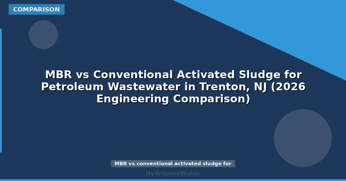 MBR vs Conventional Activated Sludge for Petroleum Wastewater in Trenton, NJ (2026 Engineering Comparison)