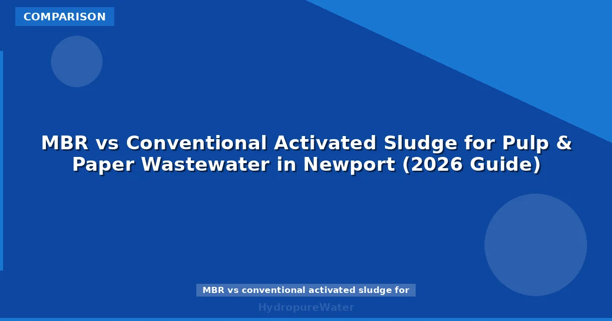 MBR vs Conventional Activated Sludge for Pulp & Paper Wastewater in Newport (2026 Guide)