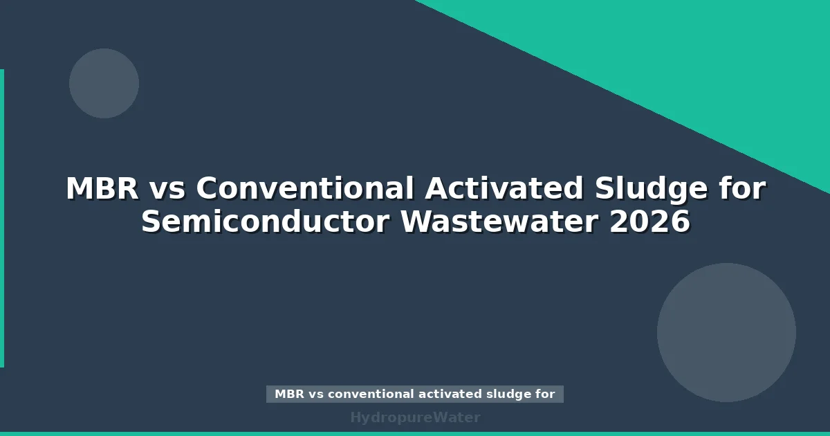 MBR vs Conventional Activated Sludge for Semiconductor Wastewater 2026