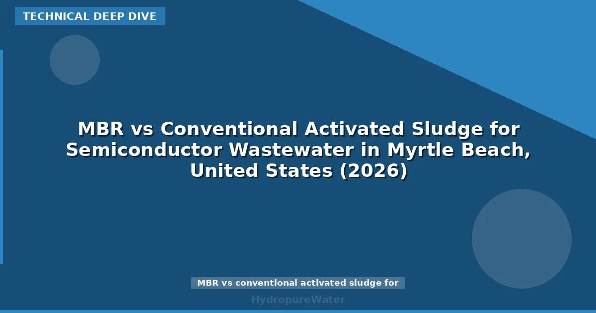 MBR vs Conventional Activated Sludge for Semiconductor Wastewater in Myrtle Beach, United States (2026)