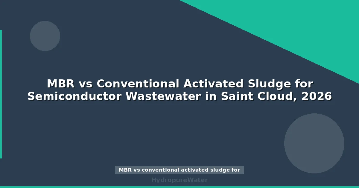 MBR vs Conventional Activated Sludge for Semiconductor Wastewater in Saint Cloud, 2026