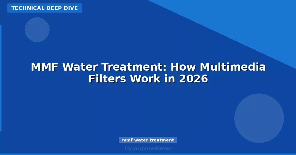 MMF Water Treatment: How Multimedia Filters Work in 2026