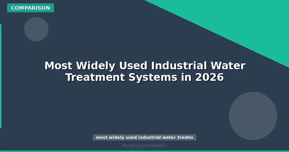 Most Widely Used Industrial Water Treatment Systems in 2026