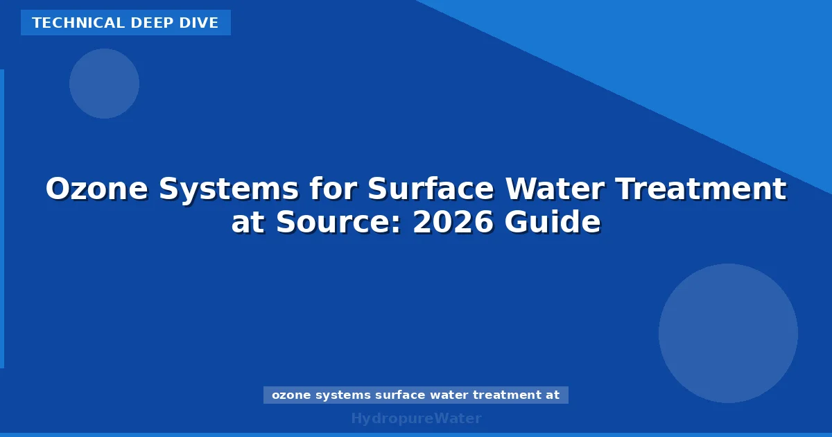 Ozone Systems for Surface Water Treatment at Source: 2026 Guide