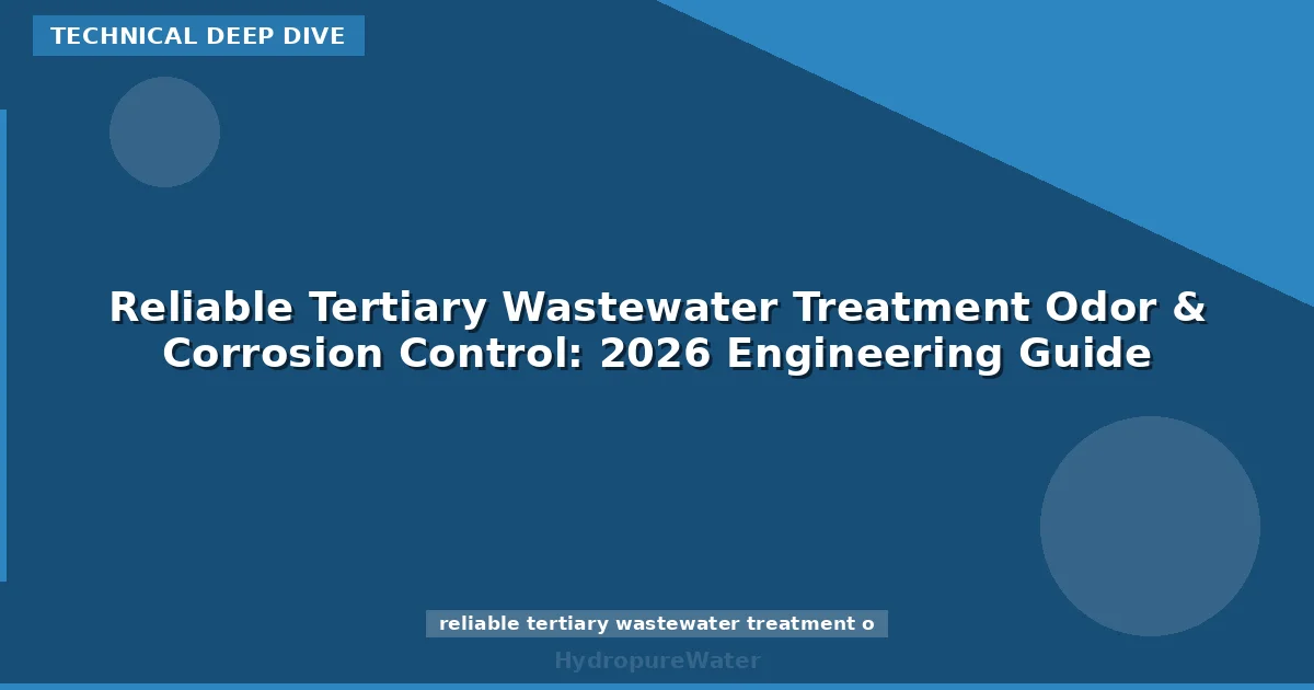 Reliable Tertiary Wastewater Treatment Odor & Corrosion Control: 2026 Engineering Guide
