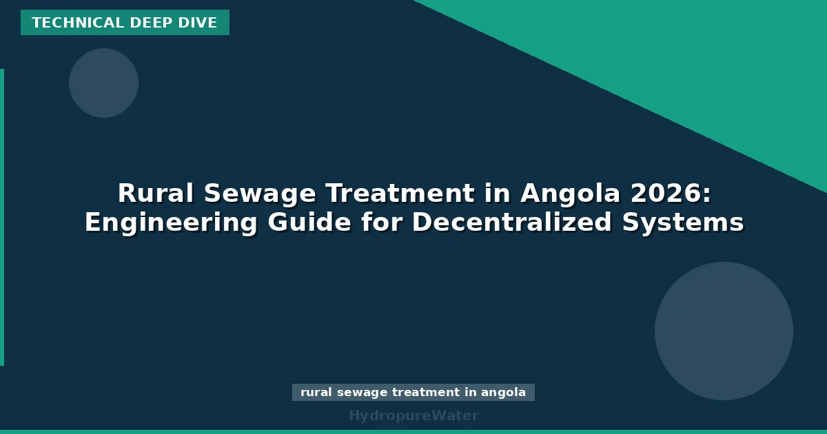 Rural Sewage Treatment in Angola 2026: Engineering Guide for Decentralized Systems