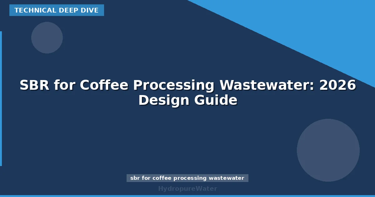 SBR for Coffee Processing Wastewater: 2026 Design Guide