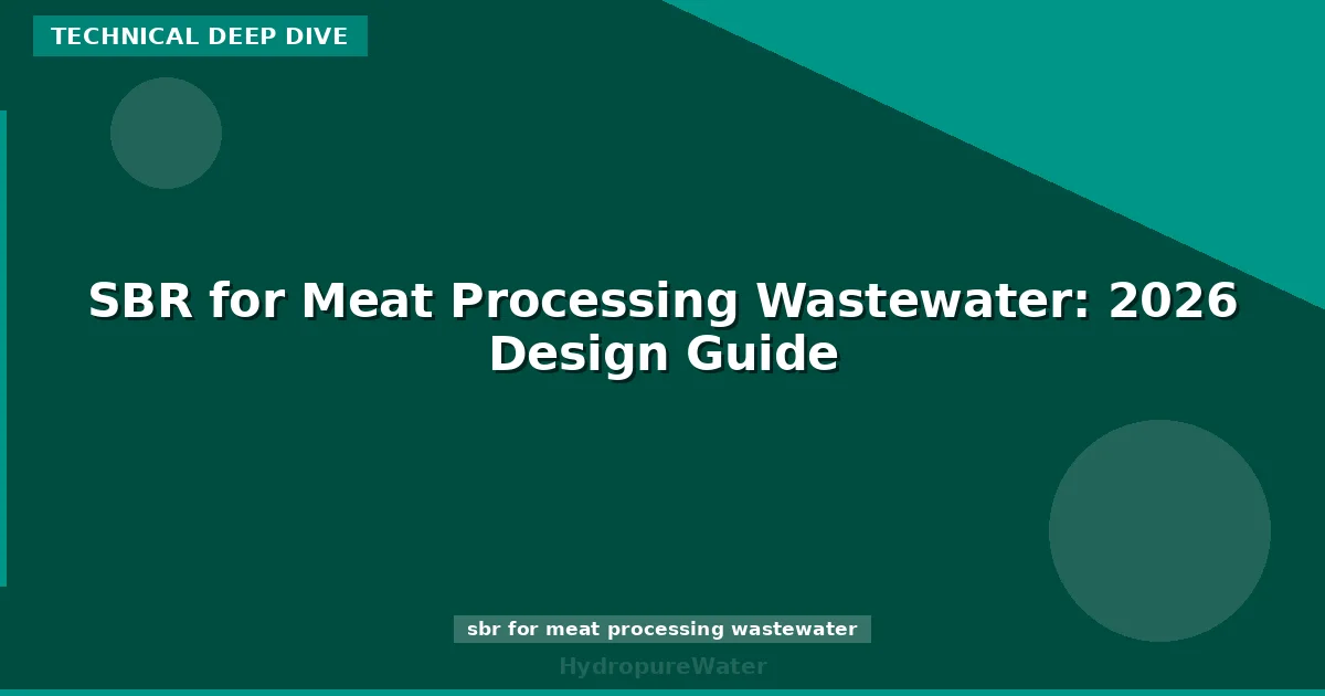 SBR for Meat Processing Wastewater: 2026 Design Guide