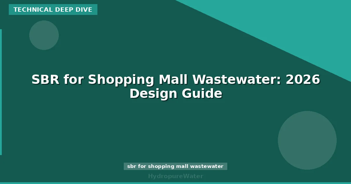 SBR for Shopping Mall Wastewater: 2026 Design Guide