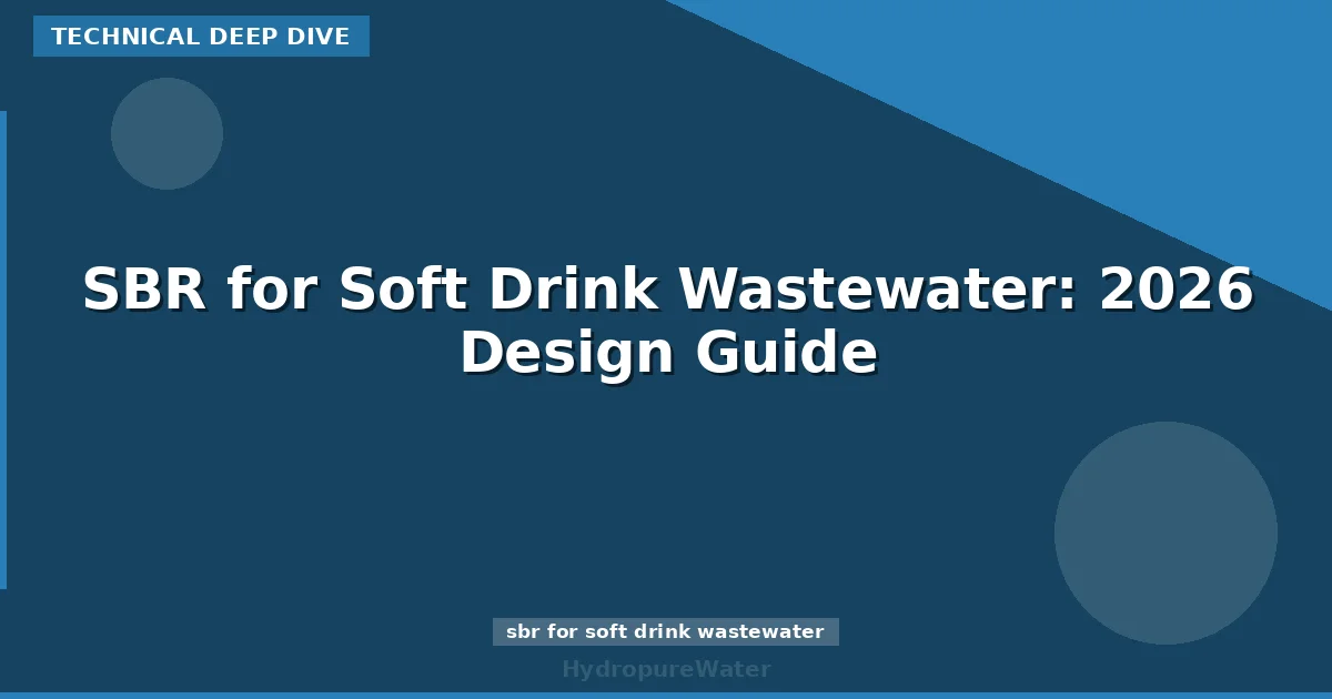 SBR for Soft Drink Wastewater: 2026 Design Guide