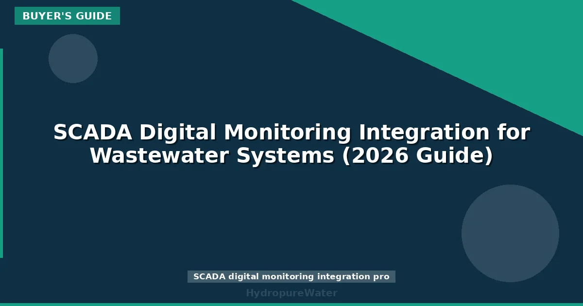 SCADA Digital Monitoring Integration for Wastewater Systems (2026 Guide)