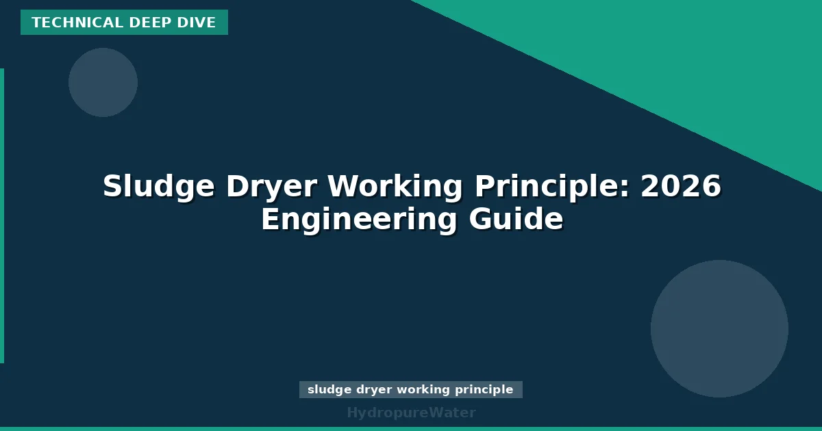 Sludge Dryer Working Principle: 2026 Engineering Guide