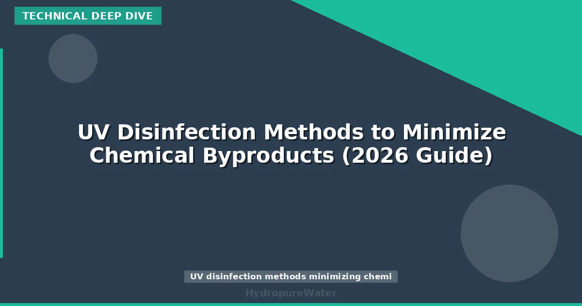 UV Disinfection Methods to Minimize Chemical Byproducts (2026 Guide)