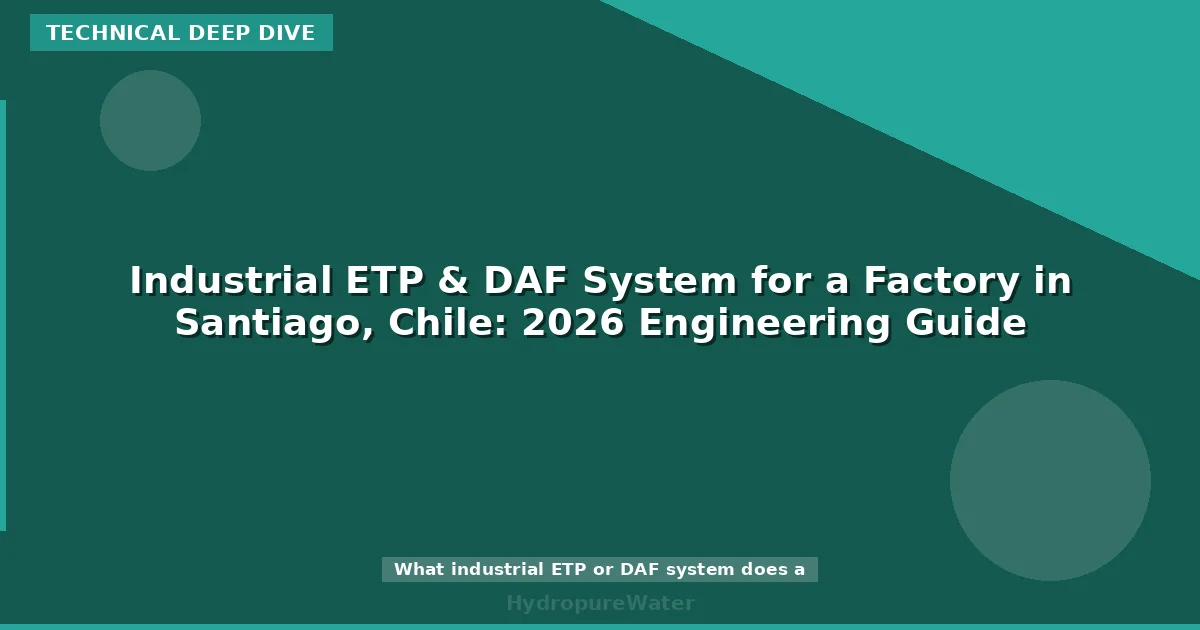 Industrial ETP & DAF System for a Factory in Santiago, Chile: 2026 Engineering Guide