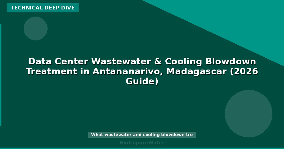 Traitement des eaux usées et des purges de déconcentration d'un centre de données à Antananarivo, Madagascar (guide 2026)